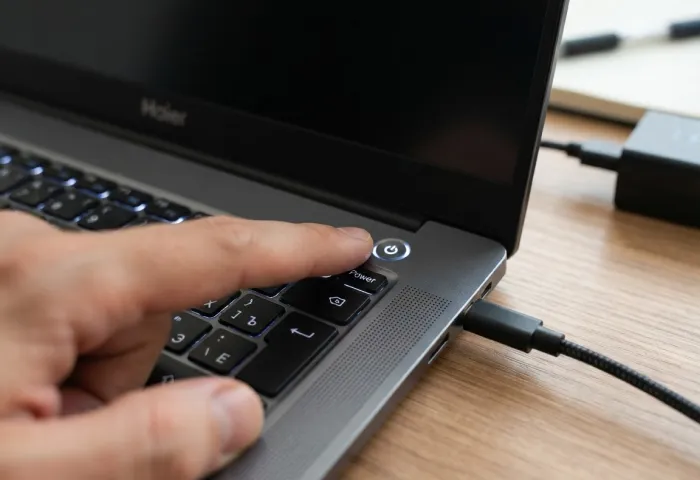 Ноутбук Haier не включается — проверка питания