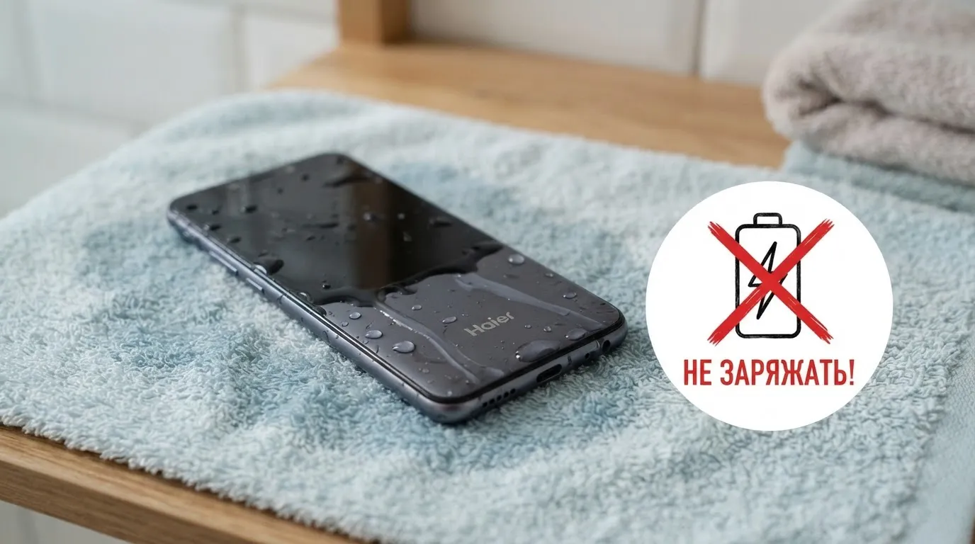 Что делать, если телефон Haier попал в воду