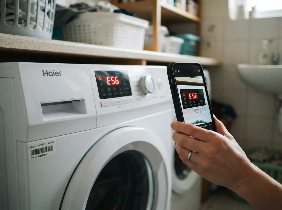 Код ошибки на дисплее стиральной машины Haier