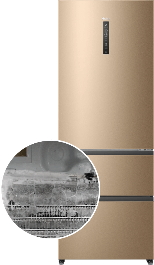 Намерзает лед в холодильнике Haier