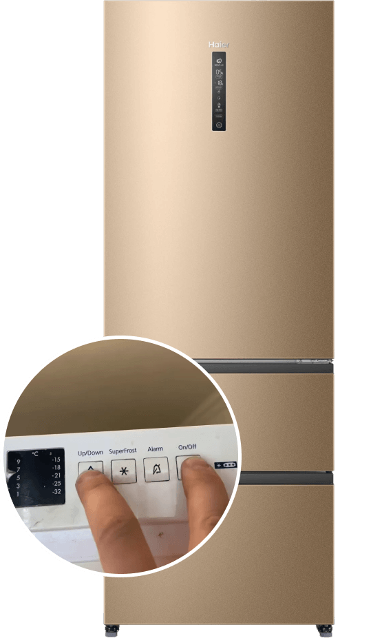 Не включается холодильник Haier, проверка кнопок