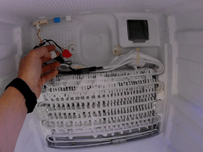 Не работает морозилка в холодильнике Haier - процесс ремонта